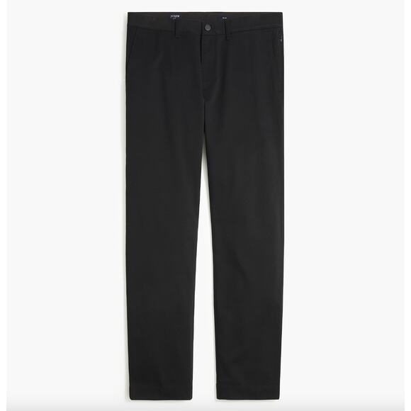 J.Crew Thompson Fit TruTemp365 Chino Pant Straight Leg Mens Black W 32 L 32 NWT